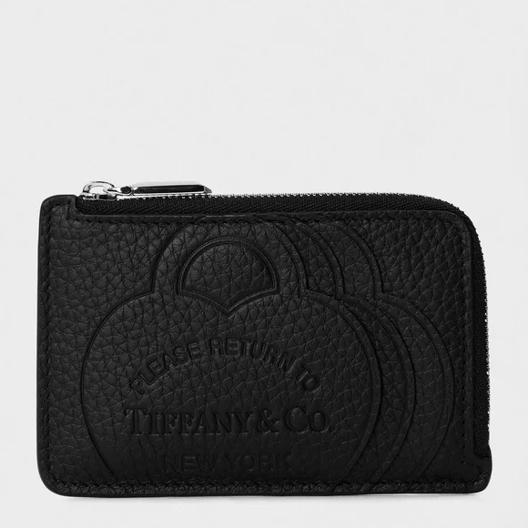 Tiffany & Co. Black Leather Card Holder display picture 3
